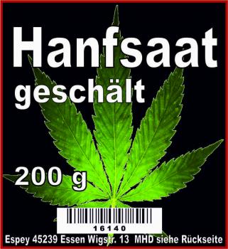 Hanf geschält 200 g